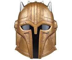 Kostiumo aksesuaras - Hasbro Star Wars The Juodas Series The Armorer's Helmet (replica, elektroninės funkcijos, kietas plastikas)