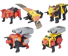 Hasbro Transformers Power of the Primes Predaking Combiner set figures