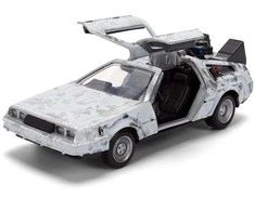 Jada Toys Back to the Future 40th Anniversary Time Machine Ice Effect Dlorean replica