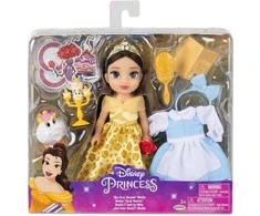 TOYS Disney gražuolė ir pabaisa Belle mini lėlė 16 cm + priedai