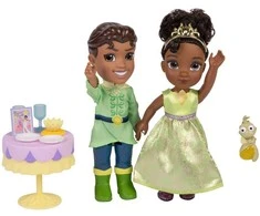 Jakks Pacific Disney The Princess and the Frog Tiana + Naveen doll 15cm