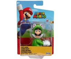 Jakks Pacific Nintendo Super Mario Cat Luigi figure 6,5cm