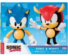 Jakks Pacific Sonic The Hedgehog Sonic &amp; Mighty Sonic set figures 10cm
