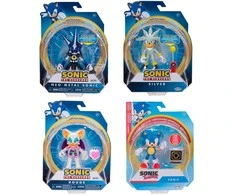 Figūrėlė Jakks Pacific Sonic the Hedgehog 4 colių šarnyrinė figūrėlė su Priedas W17, Asst.