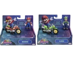 Jakks Pacific Super Mario Bros - Super Mario Galaxy Movie Mario &amp; Luigi assorted figure + vehicle