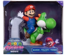 Jakks Pacific The Super Mario Galaxy Movie - Mario Riding Feature Yoshi (432814)