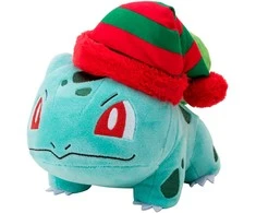 Jazwares Pokemon Christmas Bulbasaur plush toy 20cm