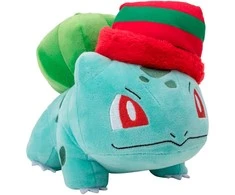 Jazwares Pokemon Christmas Bulbasaur plush toy 20cm
