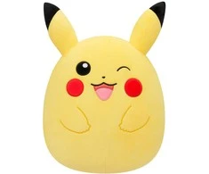 SQUISHMALLOWS Pokemon pliušinis žaislas - Winking Pikachu, 25 cm