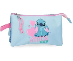 Joumma Bags Disney Stitch Hearts triple pencil case