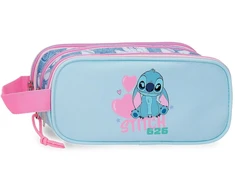Joumma Bags Disney Stitch Hearts triple vanity case