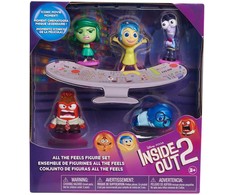 justplay „Just Play Inside Out 2“ „Inside Out 2“ 5 figūrėlių rinkinys. Visi jausmai, visos emocijos, džiaugsmas, liūdesys, pyktis, baimė, pasibjaurėjimas. „Disney Pixar“.