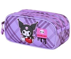 Karactermania Hello Kitty Kuromi triple pencil case