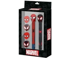 Karactermania Marvel Spiderman Pen + Pieštukas + 4 erasers pack