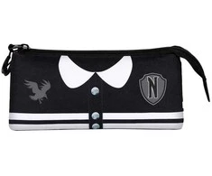 Karactermania Wednesday Varsity triple pencil case