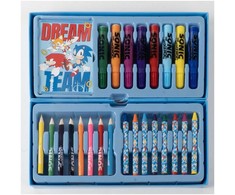 CERDÁ Sonic the Hedgehog Colouring stationery case