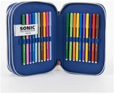 CERDÁ Sonic the Hedgehog triple pencil case