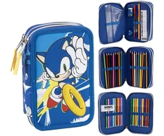 CERDÁ Sonic the Hedgehog triple pencil case