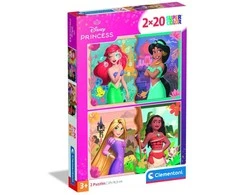 Clementoni Dėlionė 2x20 vnt. - Princesės