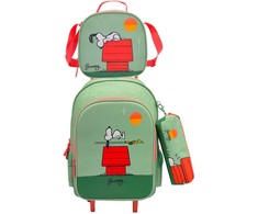 Cyp Brands Panuts Snoopy Trolley set + pencil case + lunch bag