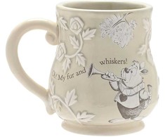 Widdop Co Disney Alice in Wonderland Baltas Rabbit mug