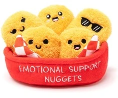 justplay Emotional Support Nuggets plush toys