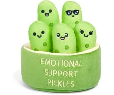 justplay Emotional Support Pickles plush toys