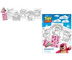 Kids Licensing Disney Pixar Toy Story Lotso Colouring Set with notebook