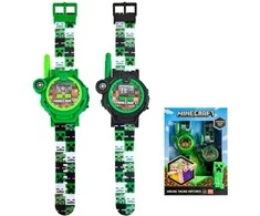 Kids Euroswan Hiszpania KIDS „Minecraft“ 2 racijų rinkinys + LED laikrodis vaikams / Min40098