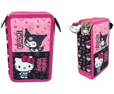 Manenti Hello Kitty &amp; Kuromi triple pencil case