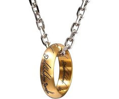 Noble Collection Žiedų valdovas - vienas žiedas iš sterlingo sidabro