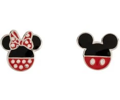 Peers Hardy Disney Mickey &amp; Minnie sterling sidabrinis earrings