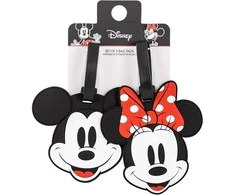 Peers Hardy Disney Mickey &amp; Minnie set of 2 luggage labels