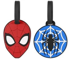 Peers Hardy Marvel Spideman set of 2 luggage labels