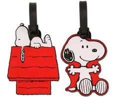 Peers Hardy Peanuts Snoopy set of 2 luggage labels