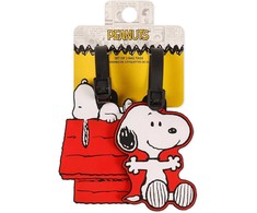 Peers Hardy Peanuts Snoopy set of 2 luggage labels