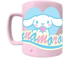 Pyramid Hello Kitty Cinnamoroll Mug with teddy bear cover 440ml