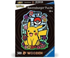 Ravensburger medinė dėlionė 300 vnt. - Pikachu