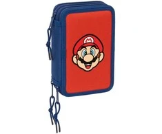Safta Super Mario Bros Mamma Mia triple pencil case 37pcs