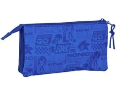Safta Sonic the Hedgehog triple pencil case