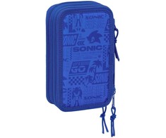 Safta Sonic the Hedgehog triple pencil case 37pcs