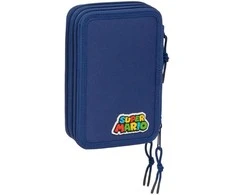 Safta Super Mario Bros Mamma Mia triple pencil case 37pcs