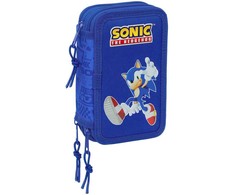 Safta Sonic the Hedgehog triple pencil case 37pcs