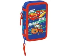 Safta Disney Pixar Cars double pencil case 29pcs