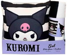 Sanrio Hello Kitty Kuromi polar blanket + cushion set