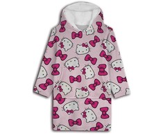 Sanrio Hello Kitty oversize sweatshirt coat kids coral