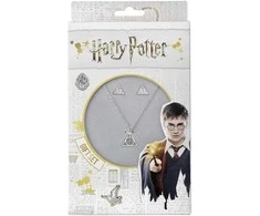 The Carat Shop Harry Potter Deathly Hallows pakabukas and earrings set