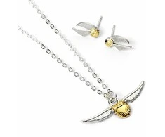 The Carat Shop Harry Potter Golden Snitch pakabukas and earrings set