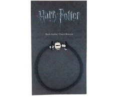 The Carat Shop Harry Potter juodas leather charm bracelet
