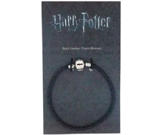 The Carat Shop Harry Potter juodas leather charm bracelet